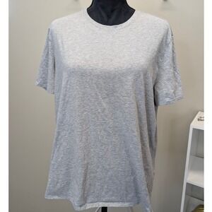 Vuori Light Grey Heather Cotton Blend Short Sleeve Crewneck Tee Shirt L